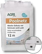 AGRI plus Poolnetz mit Ösen I 2,5 x 2,5 m I Verschiedene Maße I Engmaschiges Netz 0,8 x 0,8 mm …