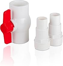 Gre AR512 – Auf/Zu-Ventil mit 2 Adaptern für Ø38 und Ø32 mm Schläuche