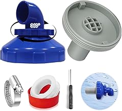 HEYIDAMAI Pool Einlaufdüse Drehbar 360°, Pool Düsen Set, Einlaufdüse Pool 32mm, Pool Auslassd…
