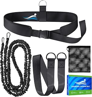 Schwimmgurt für Pool | 2.5-7.5M Einstellbare Schwimmwiderstand Gürtel | Schwimmgurt Pool Erwach…