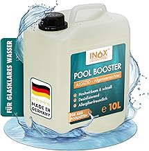 INOX® Algizid für Pool 10L – Flüssiger Algenvernichter mit Klareffekt | Hochwirksames Pool R…