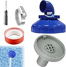 Pool Einlaufdüse 360°Drehbar, Pool Düsen Set, Pool-Jet-Düse, Pool Auslassdüse, Pool Anschlus…