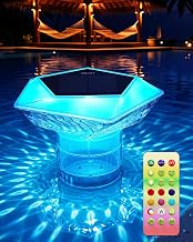 MYMULIKE Dosierschwimmer Pool, Solar Chlor Dosierschwimmer für 3″ Chlortabletten, Groß Chlordos…