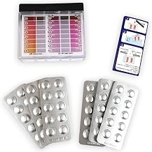 Premium Pooltester-Set für Chlor, Brom und pH-Wert | Wassertester inkl. 60 Rapid-Testtabletten (…