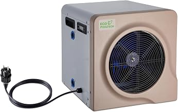 ECOPOOLTECH Mini Wärmepumpe Pool Bis 40.000 l, Poolheizung Elektrisch Heizleistung 5,4 kW, 220V,…
