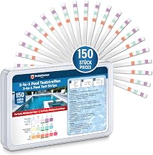 Veddelholzer 3-in-1 Pool-Teststreifen 150 Stück – pH, Chlor & Alkalität
