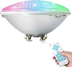 COOLWEST LED Poolbeleuchtung PAR56 18W RGBW unterwasser Mit Fernbedienung DC/AC 12V Poolbeleuchtu…