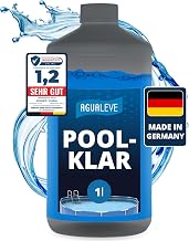 AGUALEVE® Poolklar 1l *NEU* – Kristallklar 2.0 Formel für perfektes Poolwasser – Pools, Whi…