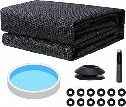 Mucola Solarfolie Pool Poolabdeckung zuschneidbar Ø 366 cm 120 µm Schwarz | Solarplane speicher…