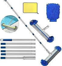 Pool Bürsten Set, Poolbürsten reinigungsbürste mit Teleskopstange 230 cm, Poolreiniger Bürste…