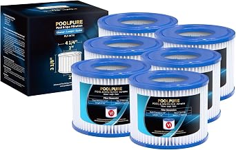 POOLPURE 6 Filter VI für Pool, Filterkartuschen VI für Lay-Z-Spa | Miami Monaco Vegas, PoolFilt…