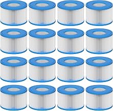 Spa Filter VI, 16 Stück Filterkartuschen VI für Bestway Miami, Monaco Lay-Z-Spa, Vegas, Palm Sp…