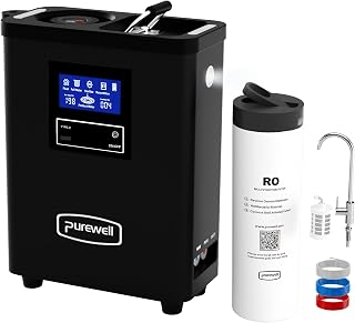 Purewell Tragbarer Wasserfilter RO – 10-Stufen Survival Wasserfilter mit UV, 95% Entsalzungsrate …