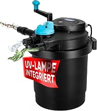 Teicher Teichdruckfilter mit UV Lampe | Teichschwämmen, 11 W UVC Klärer, Teich Filteranlage | T…