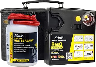 AirMan Resq Reifenreparaturset für Autos, mit Valve-Through-Technologie, repariert alle reifenty…