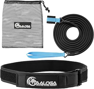 TAALOGA® Schwimmgurt | Schwimmen an der Stelle ohne Gegenstromanlage | Schwimmwiderstandseil fü…