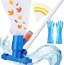 Pool Bodensauger Set,Vakuumsauger Pool reinigungsset mit 5 Abschnitten-Stangen,Poolsauger mit Tel…