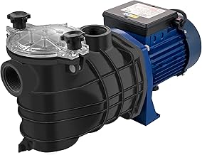 VEVOR Poolpumpe Filtration 15000 l/h, 1 HP Pumpe Zirkulation Wasser mit herausnehmbarem Filterkor…